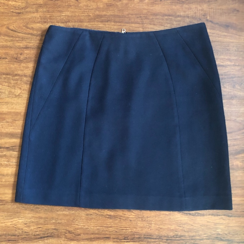 Loft Navy Blue Mini Skirt